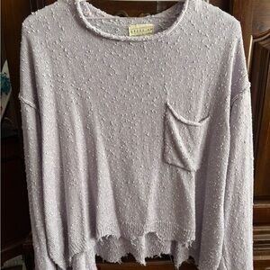 Lavender Textured Women's Top